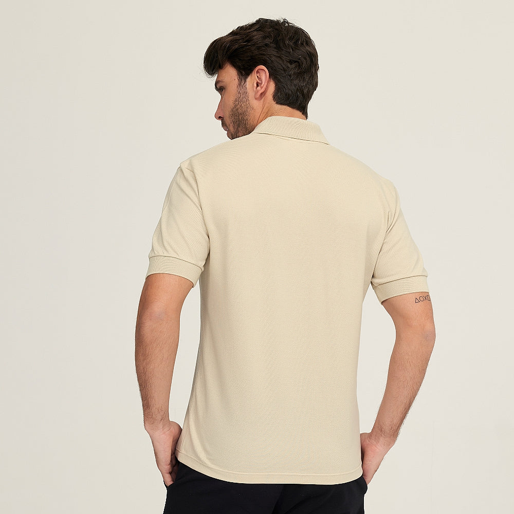 7291 POLO PIQUÉ CON PUÑO. CORTE HOLGADO