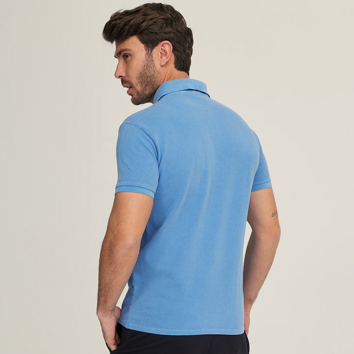 7588 POLO PIQUÉ CON PUÑO LAVADO A LA PIEDRA