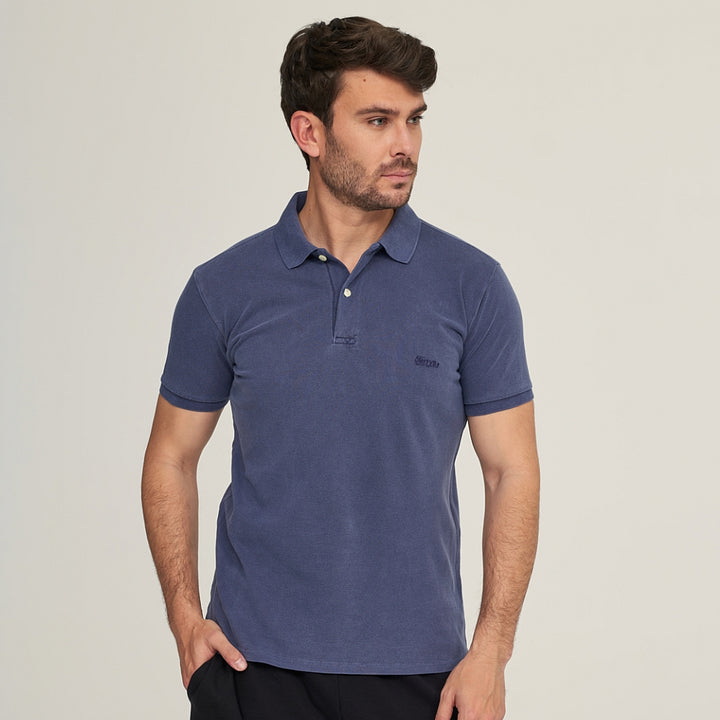 7588 POLO PIQUÉ CON PUÑO LAVADO A LA PIEDRA