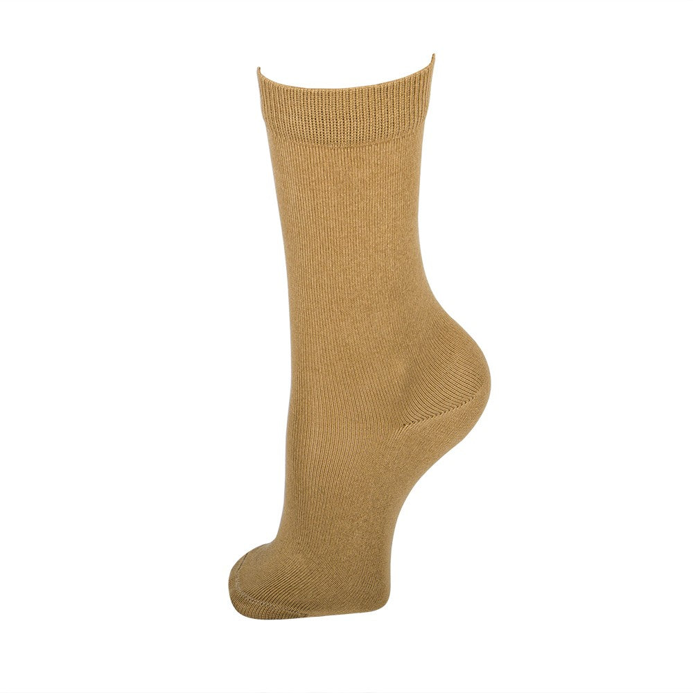 4123 CALCETÍN LISO INVIERNO 424-Cámel
