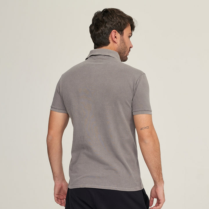 7588 POLO PIQUÉ CON PUÑO LAVADO A LA PIEDRA