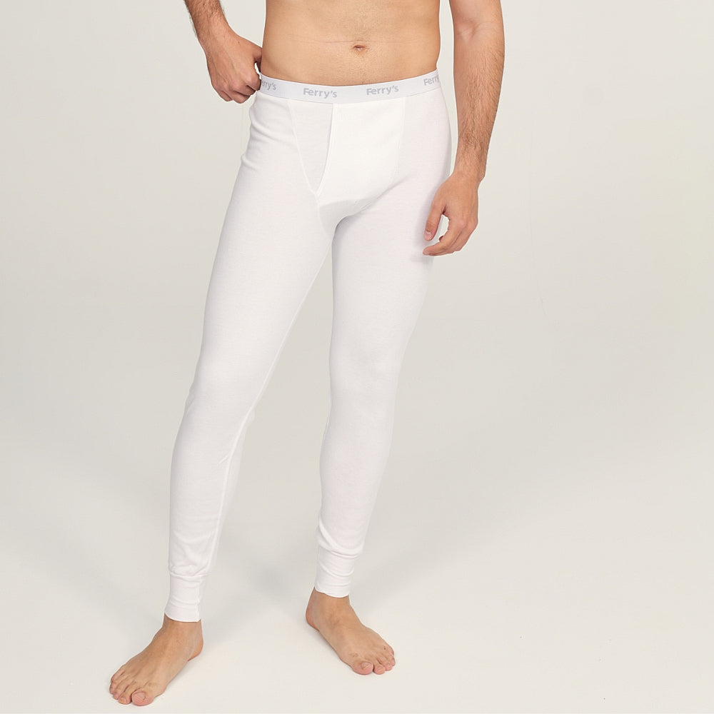 9455b CALZÓN LARGO MOTORISTA AFELPADO TÉRMICO 000-Blanco 2XL-64