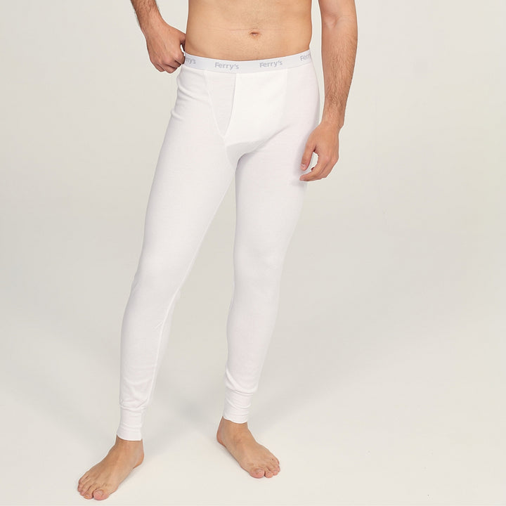 9455b CALZÓN LARGO MOTORISTA AFELPADO TÉRMICO 000-Blanco 2XL-64