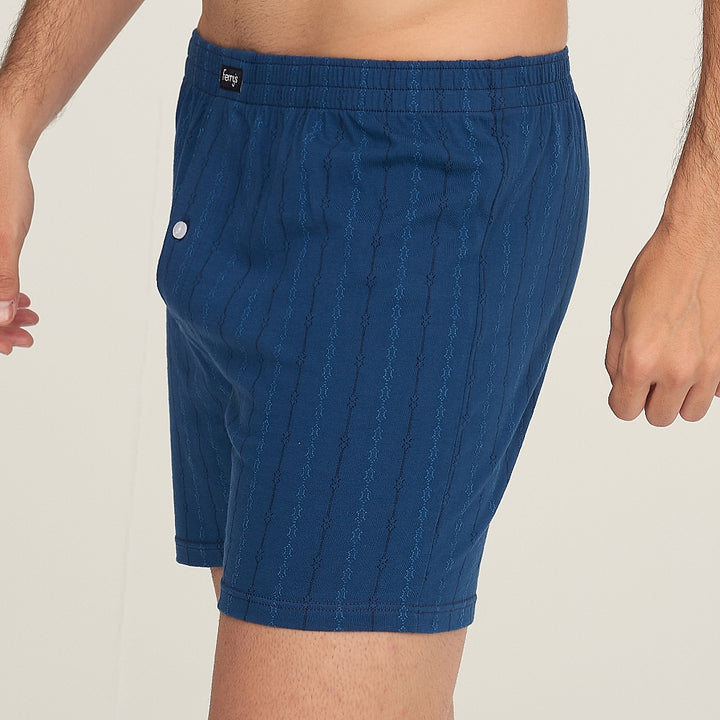 5010 BOXER ABIERTO CON BOTÓN BORDADO CADENAS