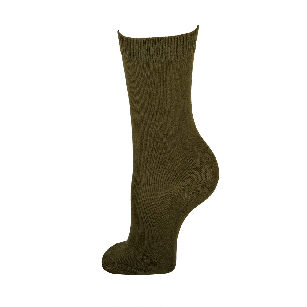 4123 CALCETÍN LISO INVIERNO 840-Musgo