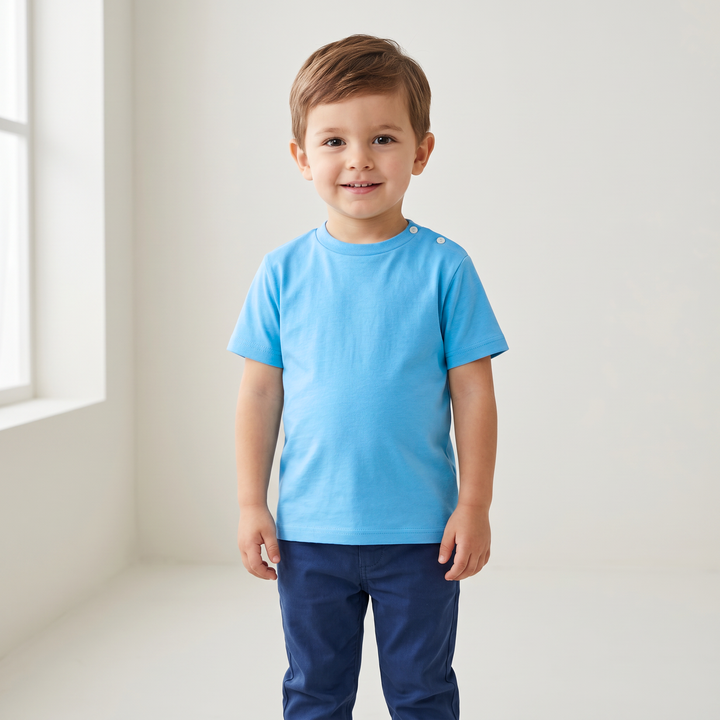 7001 BASIC T-SHIRT WITH SIDE OPENING
