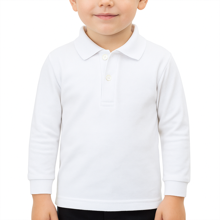 7058 POLO PIQUÉ MANGA LARGA CON PUÑO