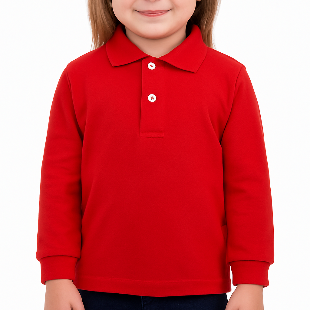 7058 POLO PIQUÉ MANGA LARGA CON PUÑO