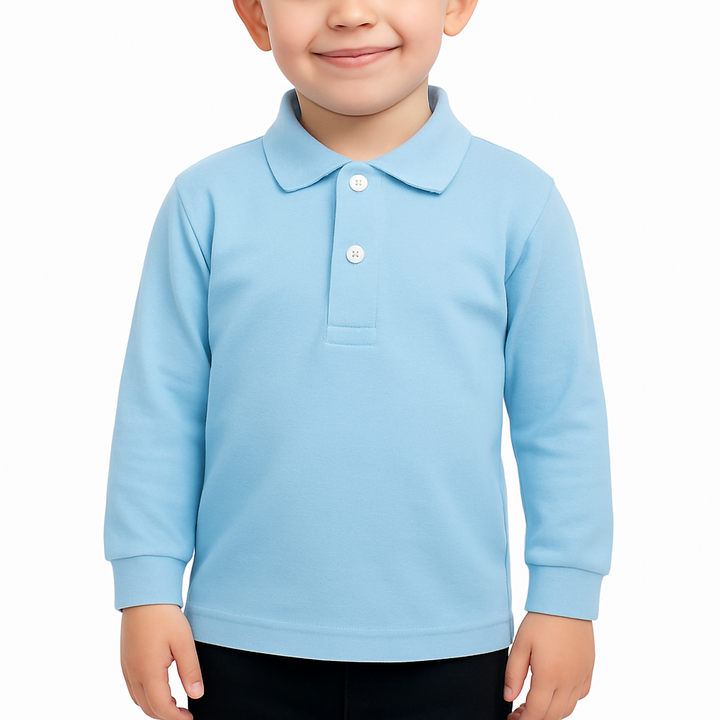 7058 POLO PIQUÉ MANGA LARGA CON PUÑO