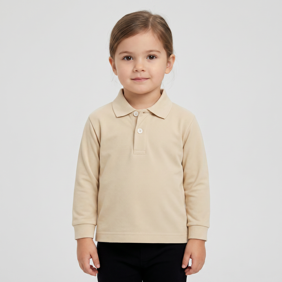 7058 LONG-SLEEVED PIQUÉ POLO SHIRT WITH CUFF