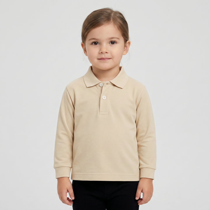 7058 LONG-SLEEVED PIQUÉ POLO SHIRT WITH CUFF