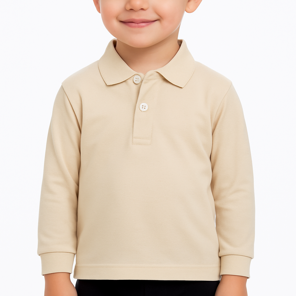 7058 POLO PIQUÉ MANGA LARGA CON PUÑO