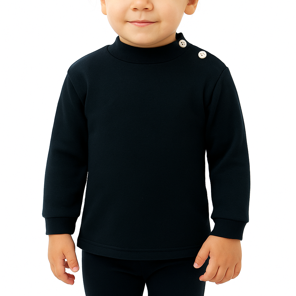 7086 CAMISETA MANGA LARGA SEMICISNE. APERTURA  LATERAL HASTA LA TALLA 3.