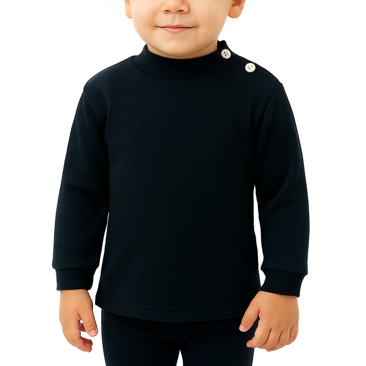 7086 CAMISETA MANGA LARGA SEMICISNE. APERTURA  LATERAL HASTA LA TALLA 3.