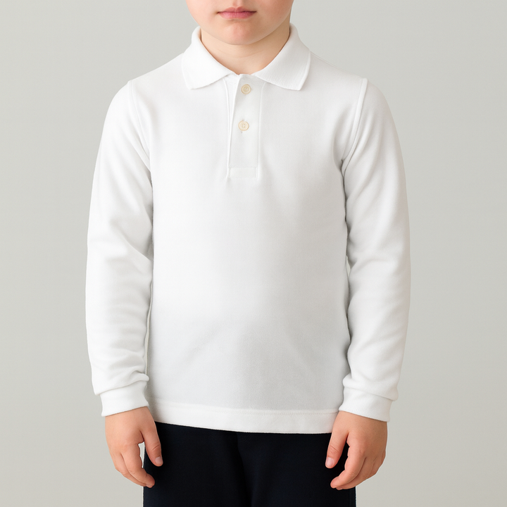 7158 POLO PIQUÉ MANGA LARGA CON PUÑO