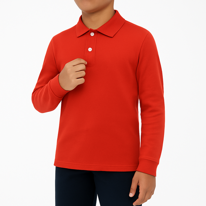 7158 POLO PIQUÉ MANGA LARGA CON PUÑO