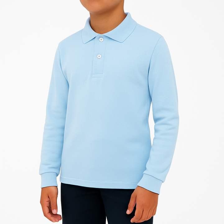 7158 POLO PIQUÉ MANGA LARGA CON PUÑO