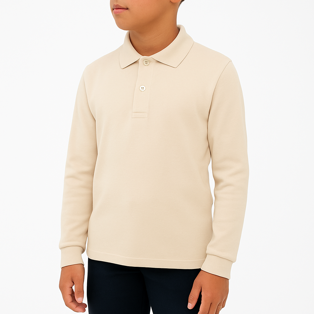 7158 POLO PIQUÉ MANGA LARGA CON PUÑO