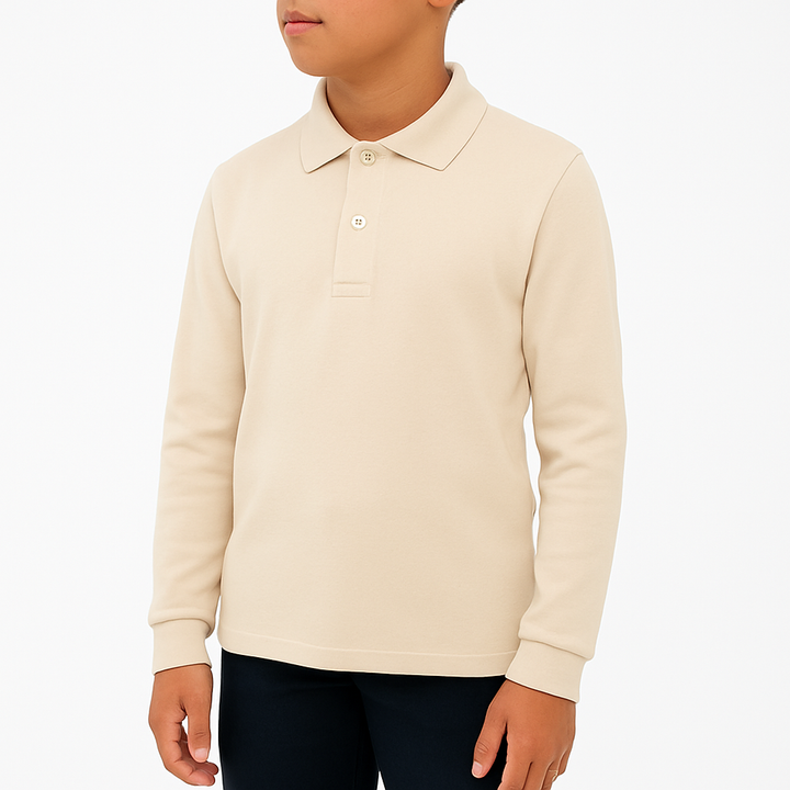 7158 POLO PIQUÉ MANGA LARGA CON PUÑO