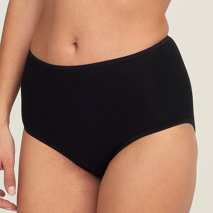 5749 BRAGA ALTA BÁSICA SIN COSTURAS 009-Negro