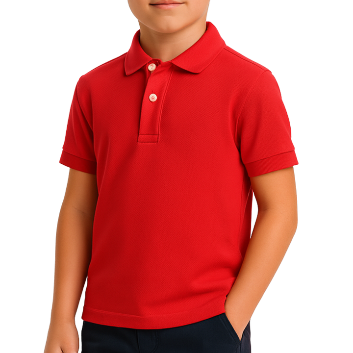 7191 POLO PIQUÉ MANGA CORTA CON PUÑO