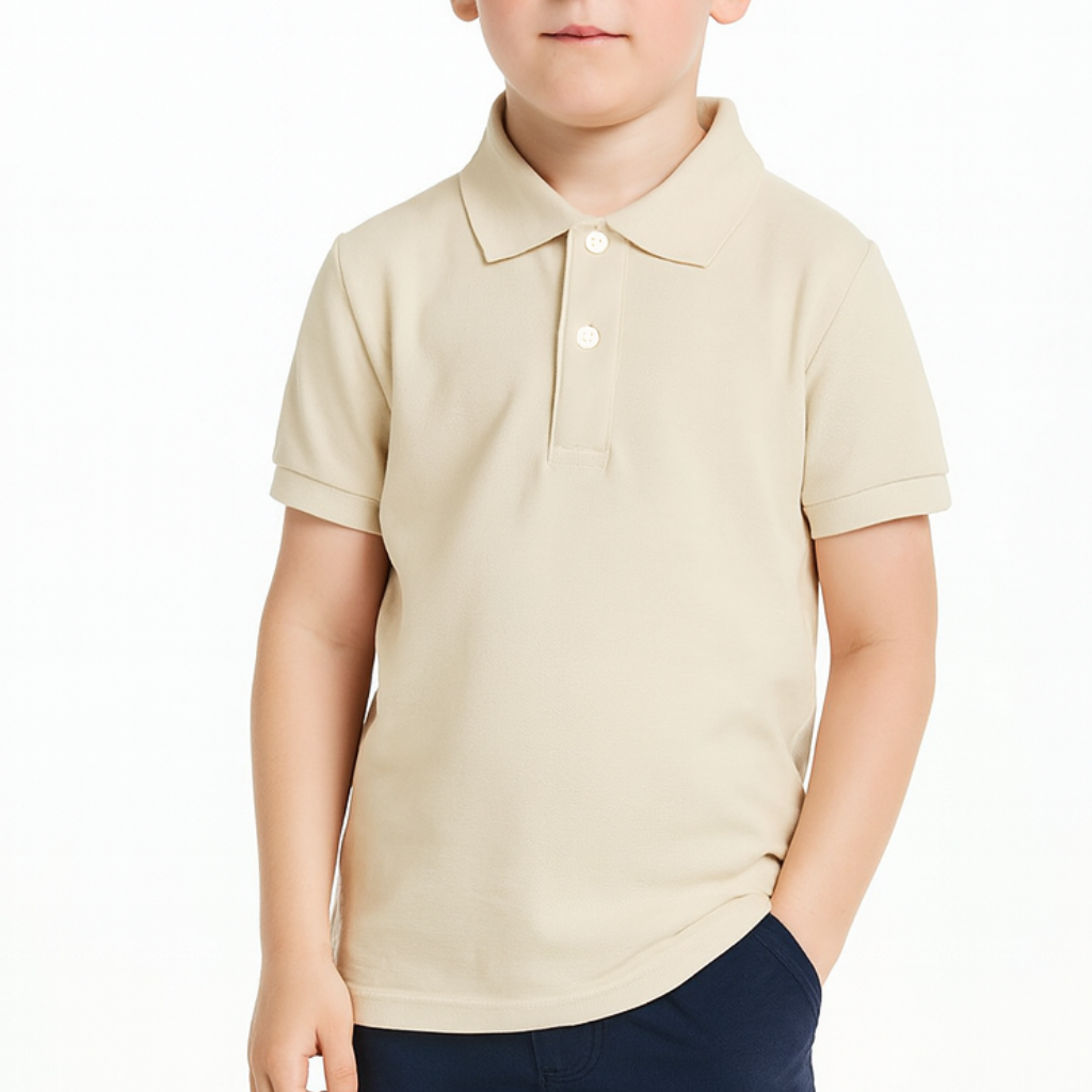 7191 POLO PIQUÉ MANGA CORTA CON PUÑO