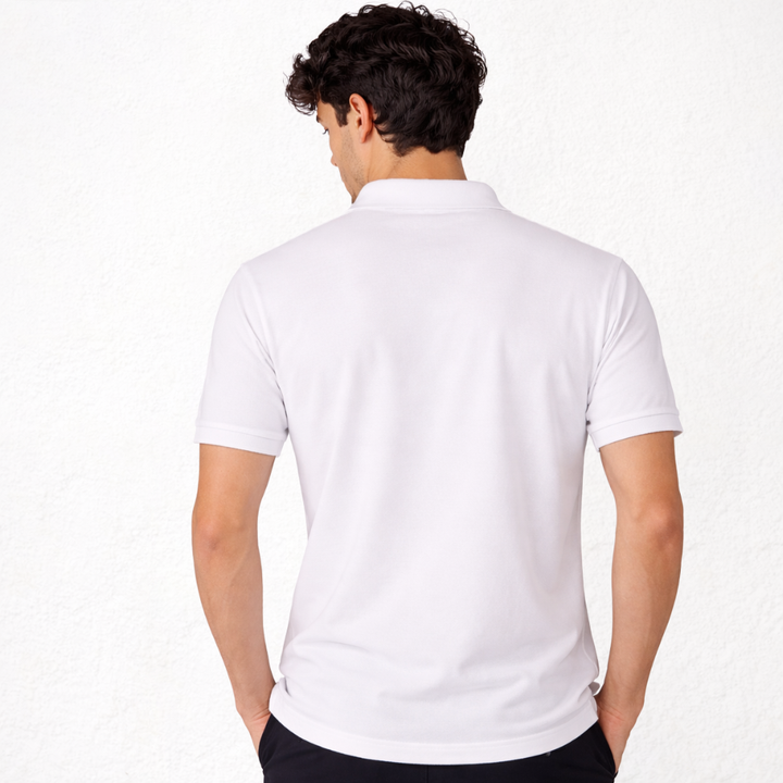 7290b PIQUÉ POLO SHIRT WITH CUFF AND POCKET. LOOSE FIT