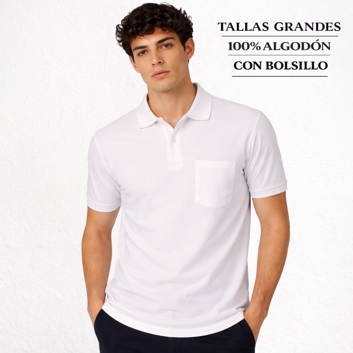 7290b PIQUÉ POLO SHIRT WITH CUFF AND POCKET. LOOSE FIT