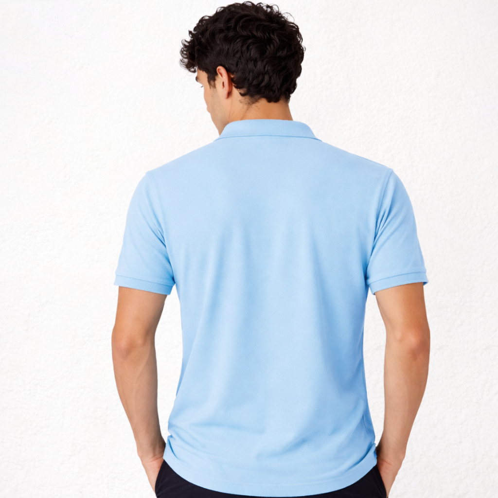 7291 PIQUÉ POLO SHIRT WITH CUFF. LOOSE FIT