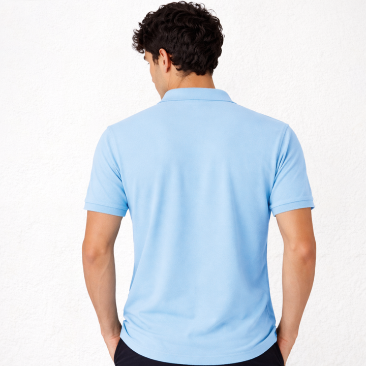 7291 PIQUÉ POLO SHIRT WITH CUFF. LOOSE FIT