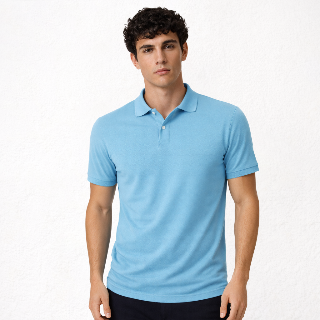 7291 PIQUÉ POLO SHIRT WITH CUFF. LOOSE FIT