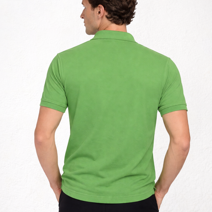 7291 PIQUÉ POLO SHIRT WITH CUFF. LOOSE FIT