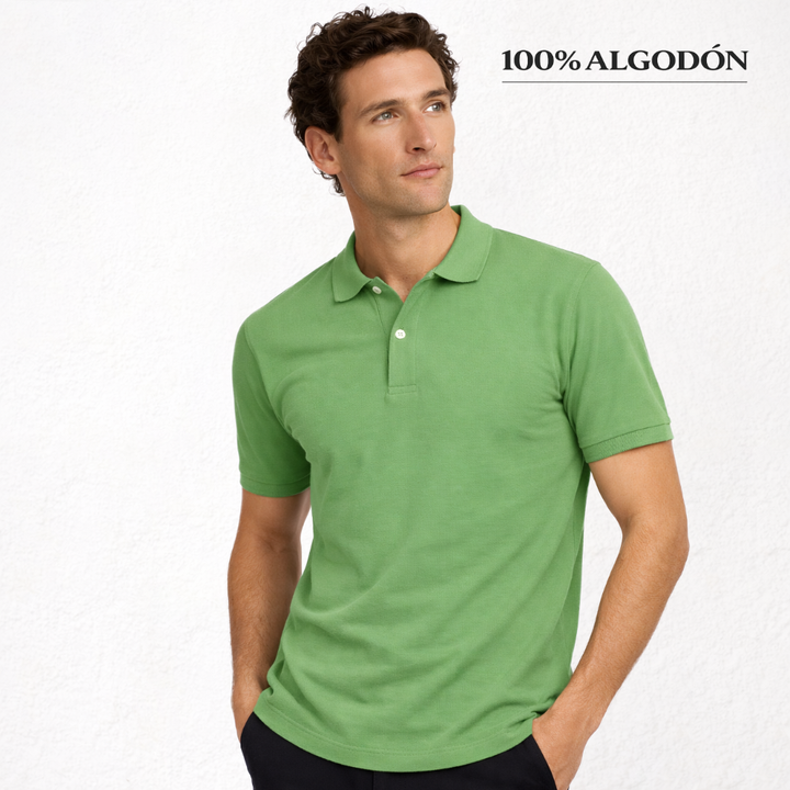 7291 PIQUÉ POLO SHIRT WITH CUFF. LOOSE FIT