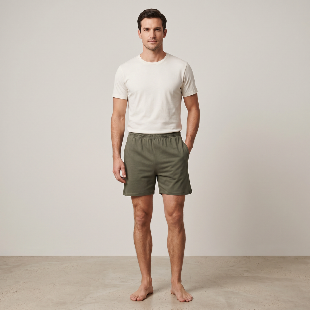 7327 PANTALONES CORTOS CON BOLSILLOS - HOMBRE - Ferry's - 462 - Verde Kaki - L - 56 - 7327056462000