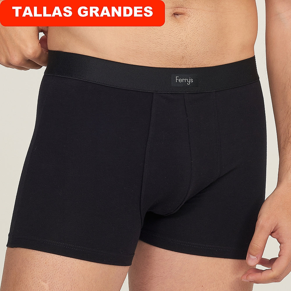 5007b BÓXER CERRADO ADAPTABLE CON GOMA 009-Negro 2XL-64