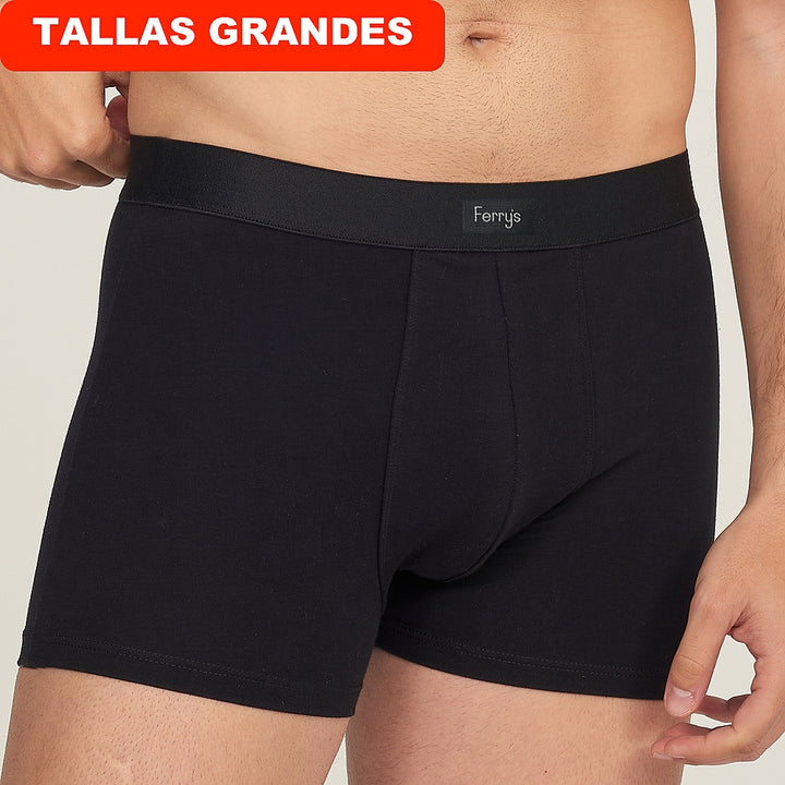 5007b BÓXER CERRADO ADAPTABLE CON GOMA 009-Negro 2XL-64
