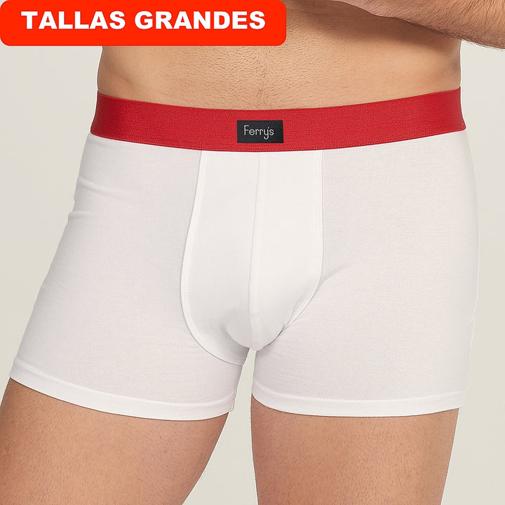 5007b BÓXER CERRADO ADAPTABLE CON GOMA 000-Blanco 2XL-64