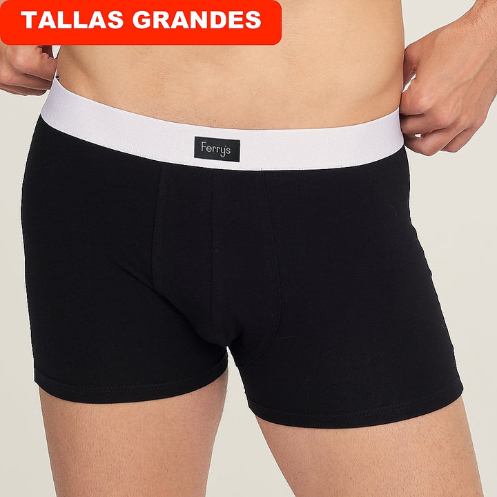 5007b BÓXER CERRADO ADAPTABLE CON GOMA 009-Negro 2XL-64