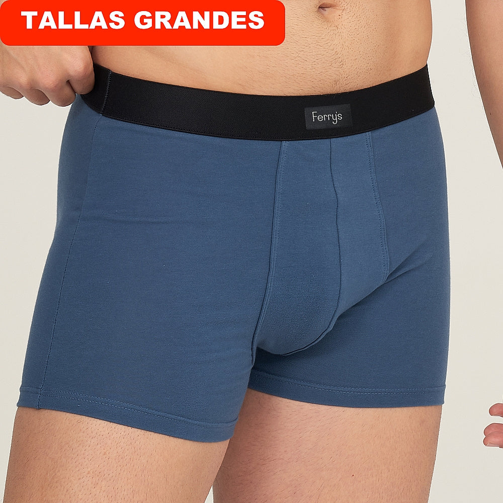5007b BÓXER CERRADO ADAPTABLE CON GOMA 314-Azul Índigo 2XL-64