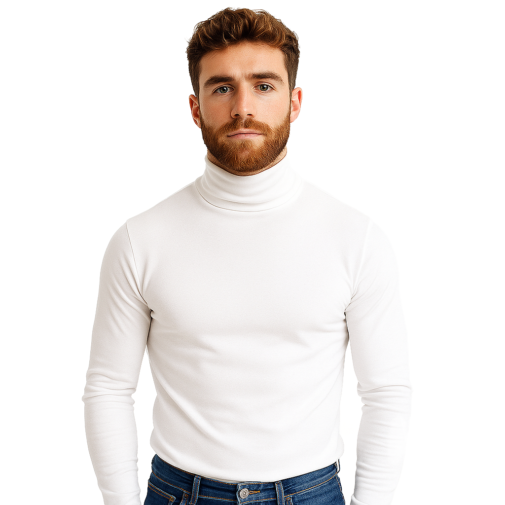 7455 CAMISETA 100% ALGODÓN CUELLO ALTO