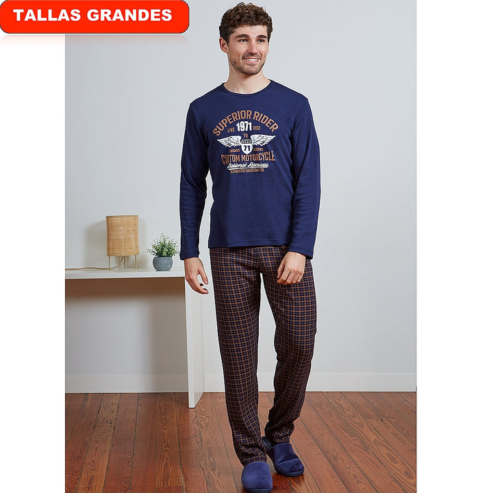 PIJAMA AFELPADO SUPERIOR RIDER Único 2XL
