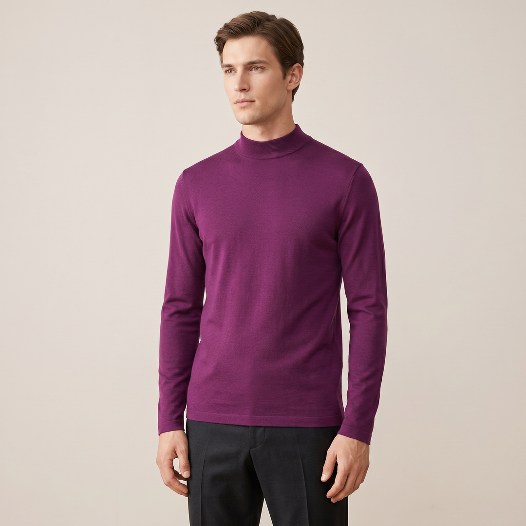 7497b CAMISETA SEMICISNE ELÁSTICA 785-Morado Púrpura 2XL-64
