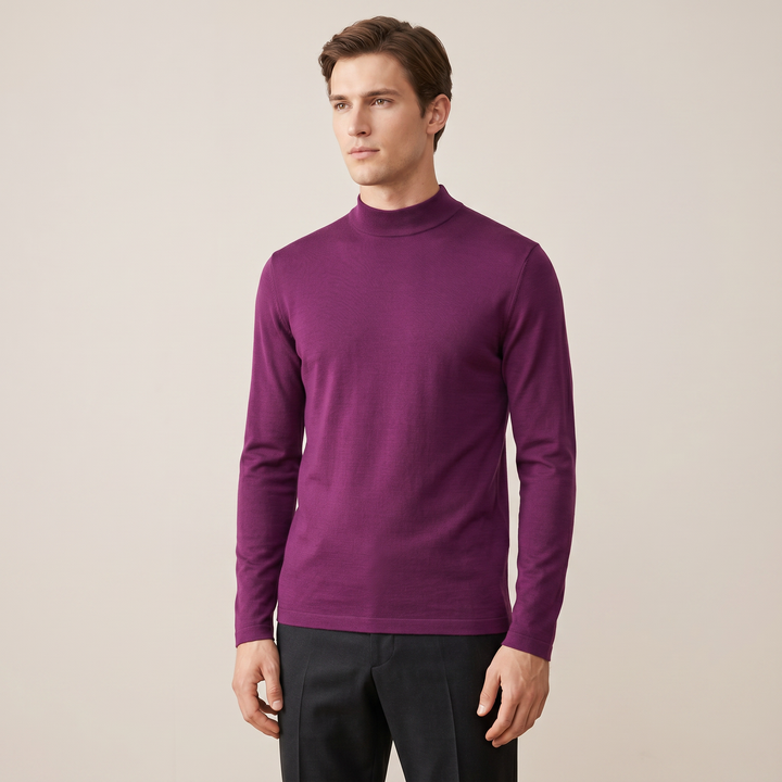 7497b CAMISETA SEMICISNE ELÁSTICA 785-Morado Púrpura 2XL-64