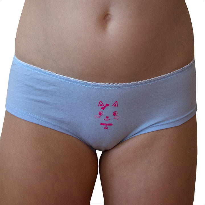 5506 PACK DE 3 CULOTTES GATITA Blanco-Azul-Fresa