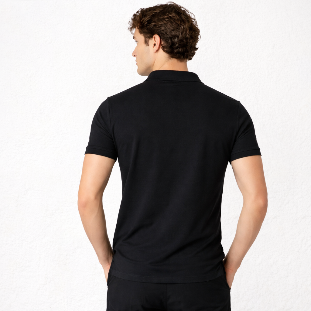 7589 PIQUÉ POLO SHIRT WITH CUFF. SLIM FIT