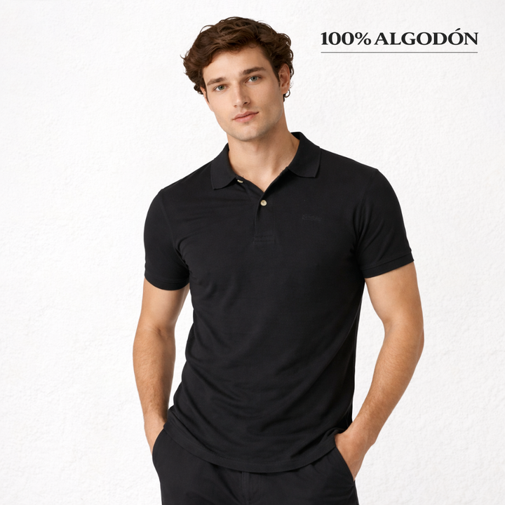 7589 PIQUÉ POLO SHIRT WITH CUFF. SLIM FIT