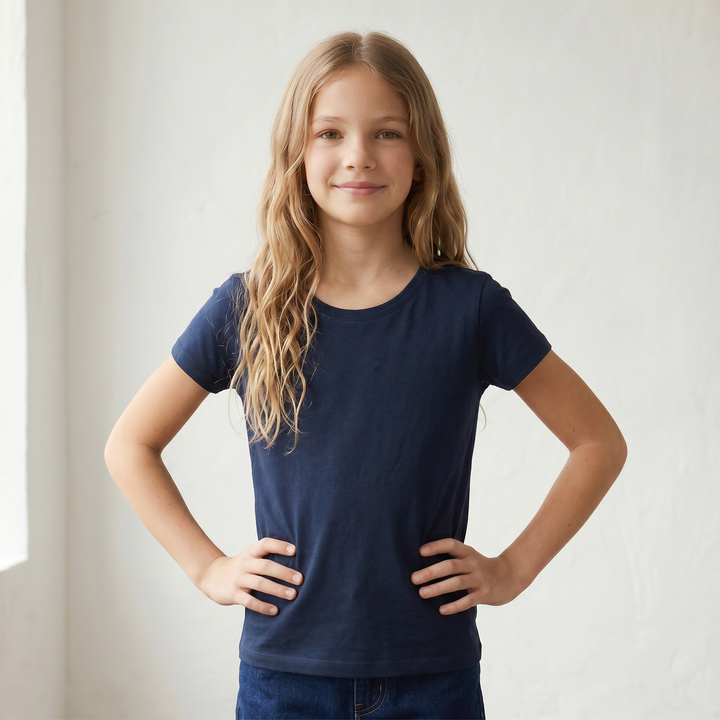 7603 CAMISETA MANGA CORTA TEJIDO FINO - NIÑA - Nina Ferry's