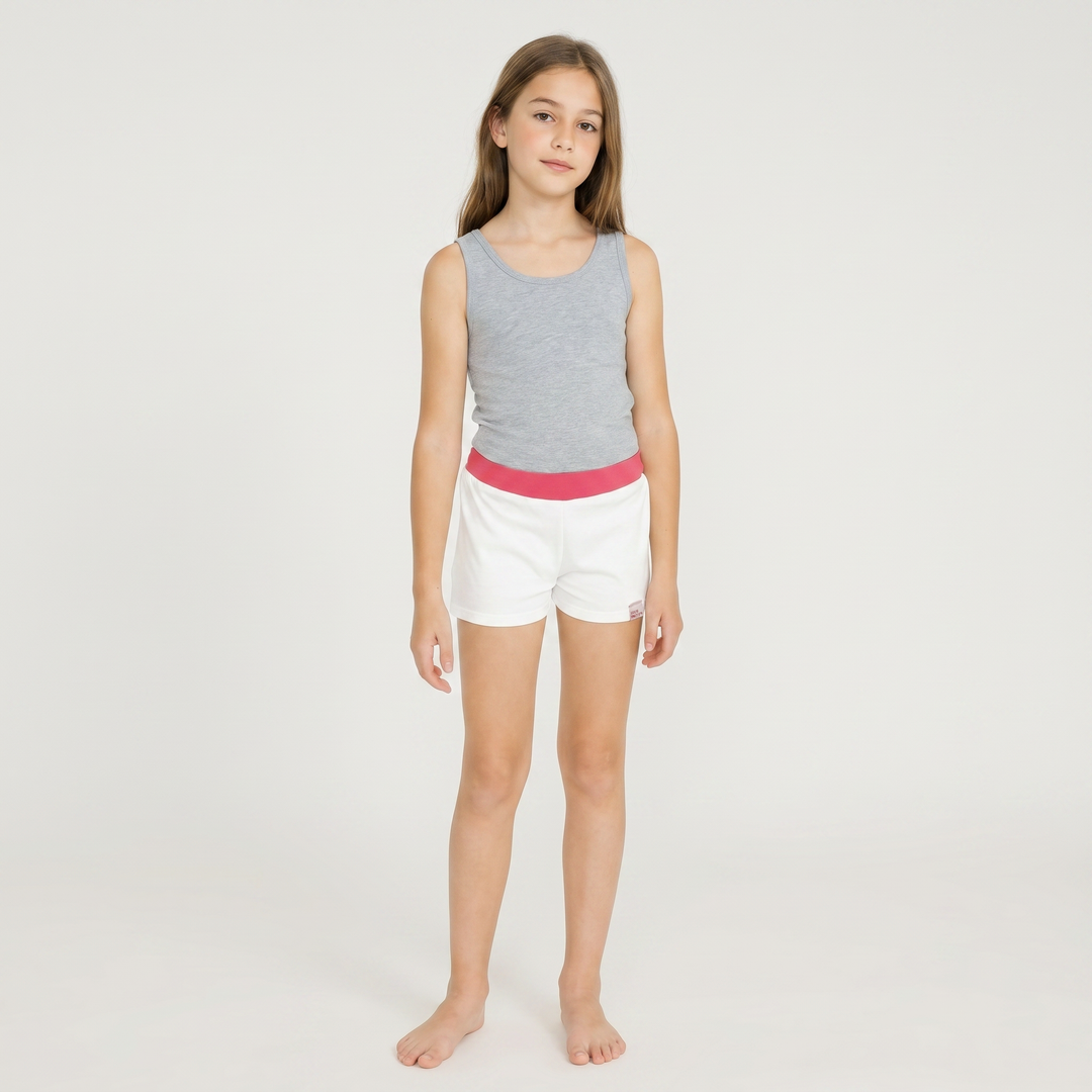 7614 PANTALONES CORTOS - NIÑA - Nina Ferry's - 000 - Blanco - 4 - 7614004000000
