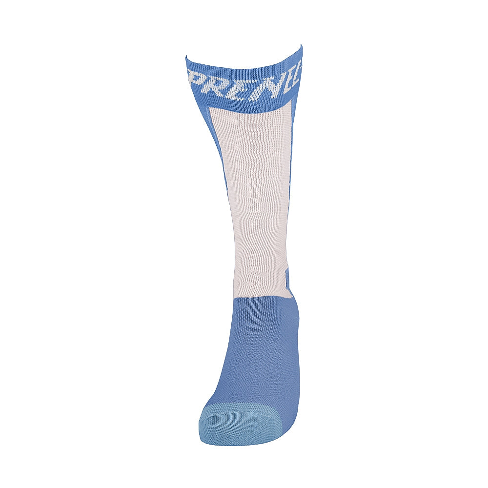 PRENEL - Medias Potenciadoras del Rendimiento con Energía Elástica - CELESTE LOGO PRENEL