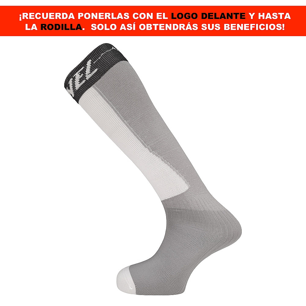 PRENEL - Medias Potenciadoras del Rendimiento con Energía Elástica . GRIS ELEFANTE LOGO PRENEL 111-Gris Elefante